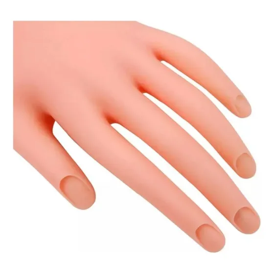 Mano de Practica Manicure, gel flexible de silicona