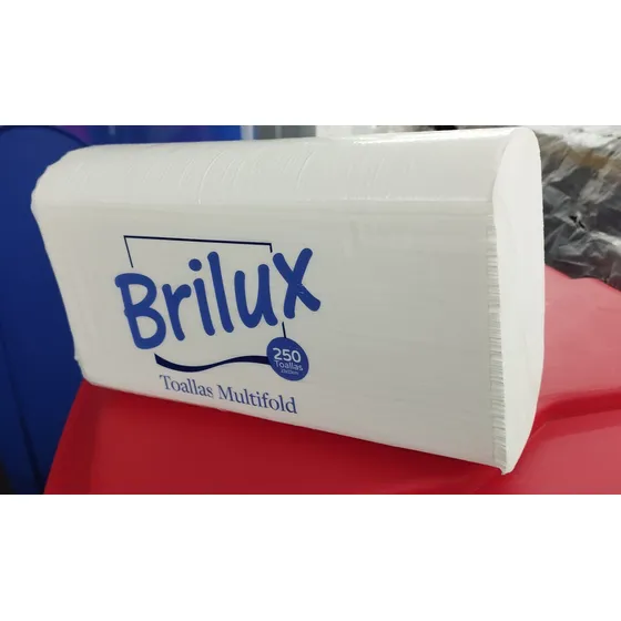 Toalla De Manos Interfoliada Marca Brilux Caja De 16 Paquete