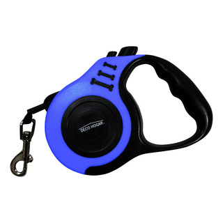 Correa Para Perro Grande Retractil 5m Deco Hogar 12082 Color Azul Correa Para Perro Grande Retractil 5m Deco Hogar 12082 Color Azul