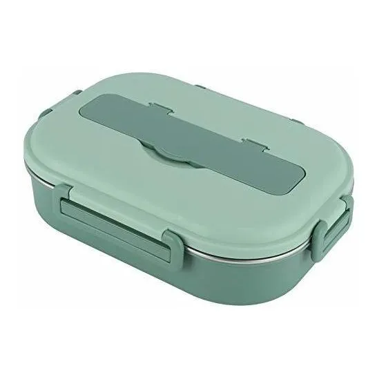 Lonchera De Acero Inoxidable, Caja Bento Portátil De 4 Rejil