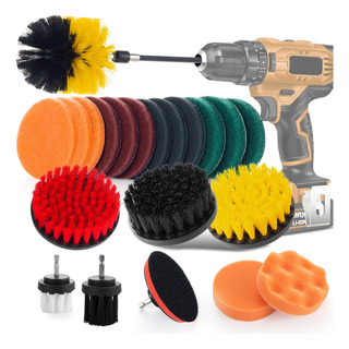 Kit Almohadillas Para Encerar Pulir Cepillo Limpieza Taladro Kit Almohadillas Para Encerar Pulir Cepillo Limpieza Taladro