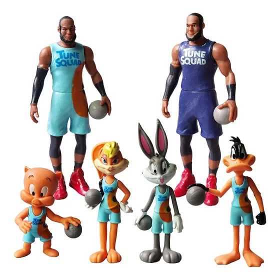 Figura De Space Jam, Modelo Muñeca, Juguete, Regalo, 6 Unida