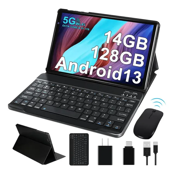 Tablet 10.1'' Android 13 Hd Ips 14+128gb Rom Wifi 5g 8000mah