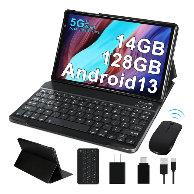 Tablet 10.1'' Android 13 Hd Ips 14+128gb Rom Wifi 5g 8000mah