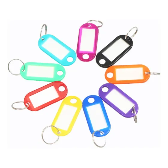 Llaveros Identificadores Plásticos Porta Etiquetas X 50 U