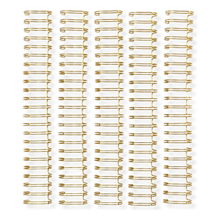 Arillo Metalico Paso 2:1 Dorado 1 PuLG Encuadernacion 10pz Arillo Metalico Paso 2:1 Dorado 1 PuLG Encuadernacion 10pz