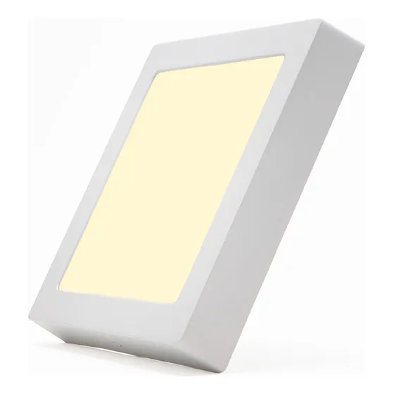 Lampara Plafon Panel Superficial Led 18w 8  Luz Calida 3000k