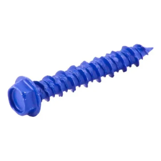 100 Pijas Cabeza Hexagonal Para Concreto 1/4 X 2-1/4