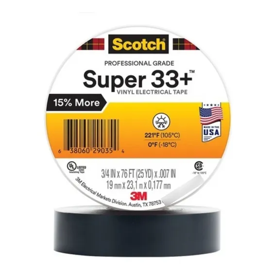 Tape Eléctrico Super 33 3m 3/4 X 23mts 