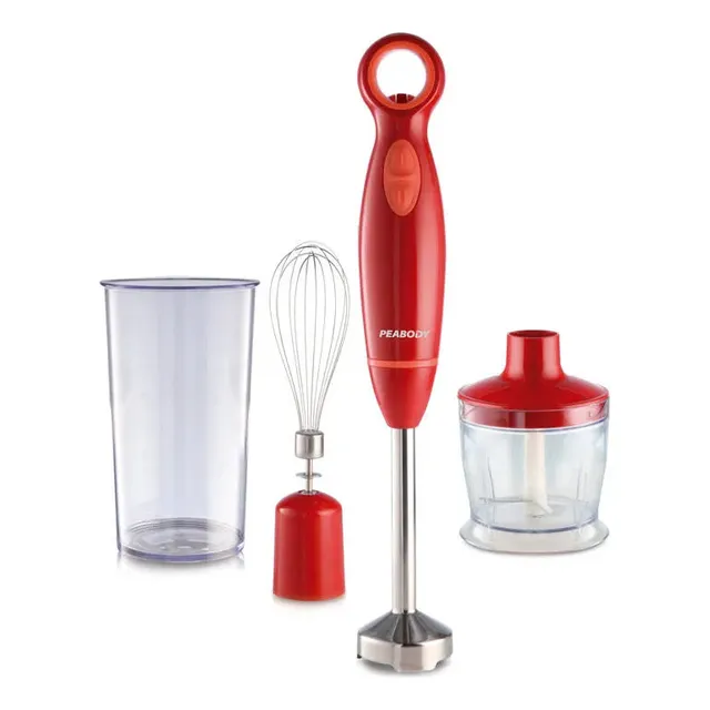 Licuadora De Mano Peabody Mixer PE-LMA323R Color Rojo 600W