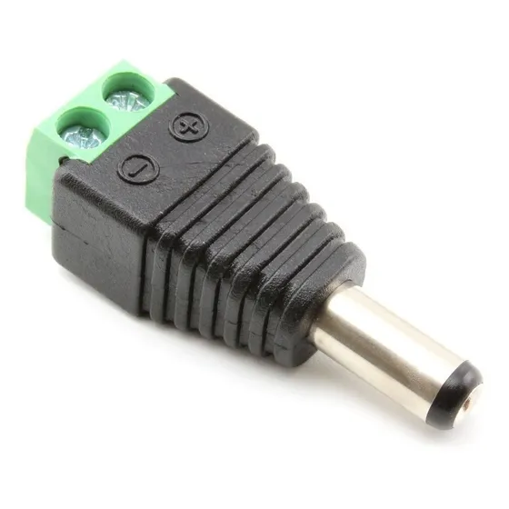 12 Conectores Dc Macho Plug Corriente  Camara Seguridad Cctv