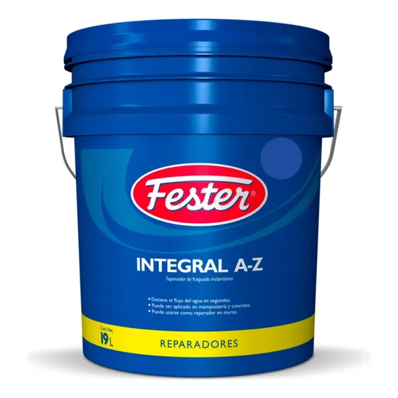 Taponador De Fraguado Instantáneo Fester Integral A-z 19l Color Café oscuro
