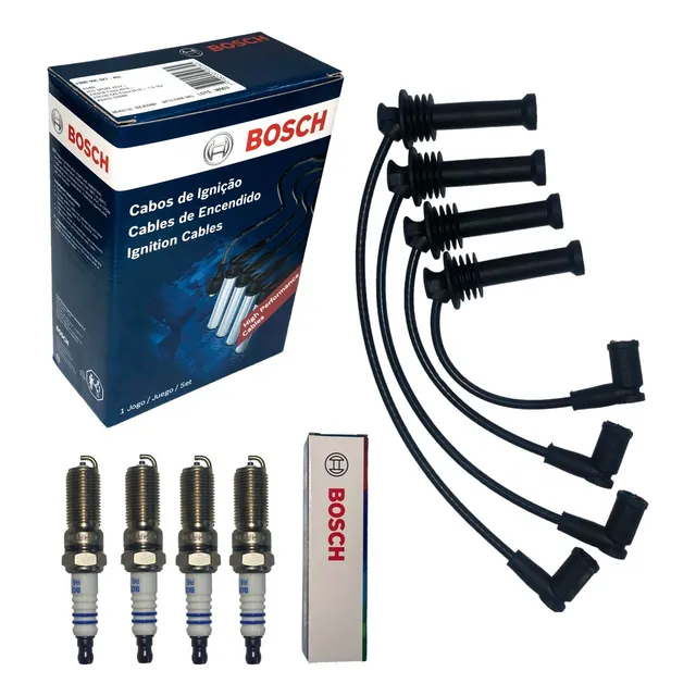 Kit Cables Y Bujias Bosch P/ Ford Ka 1.5 16v Sigma
