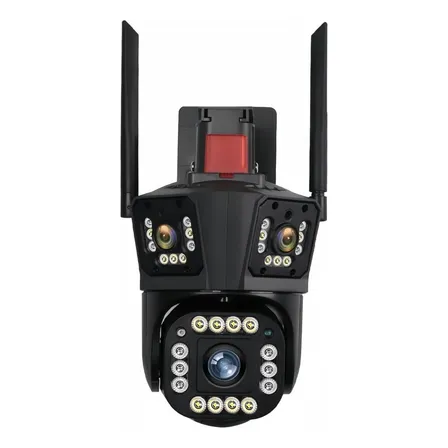 Cámara Domo Wifi Tres Lente Full Hd Con App V380 Pro