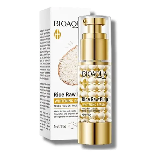 Serum Facial Blanqueador Pulpa De Arroz Linea Premium Momento De Aplicación Día/noche Tipo De Piel Mixta