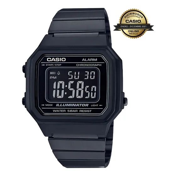 Reloj Digital Vintage Dorado Casio Unisex A-159wgea-1 Color de la correa Negro Color del bisel Negro Color del fondo Negro