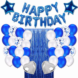 Kit Decoración Globos Metálicos Para Cortina De Cumpleaños Kit Decoración Globos Metálicos Para Cortina De Cumpleaños
