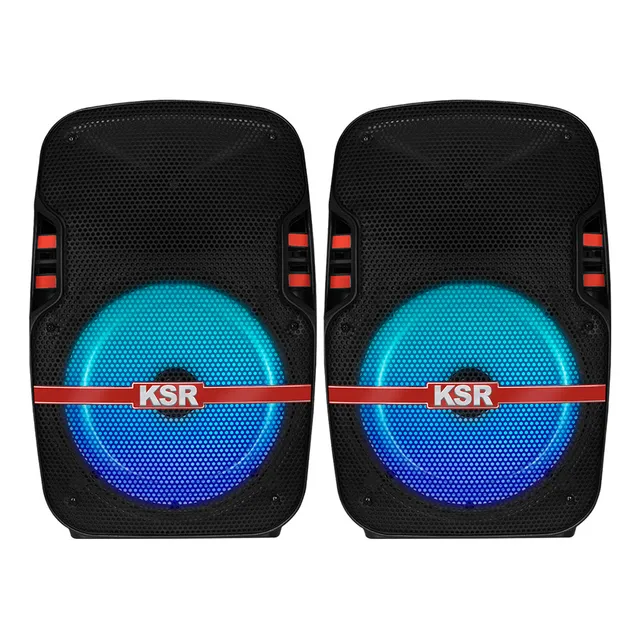 Sistema Bafles Par De Bocinas 8 Ksr  Bluetooth Recargable