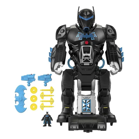 Robot De Batman Imaginext Se Transforma Con Luces Y Sonidos Personaje Bat-tech