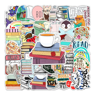 50 Pegatinas Love Reading Para Portátil 50 Pegatinas Love Reading Para Portátil