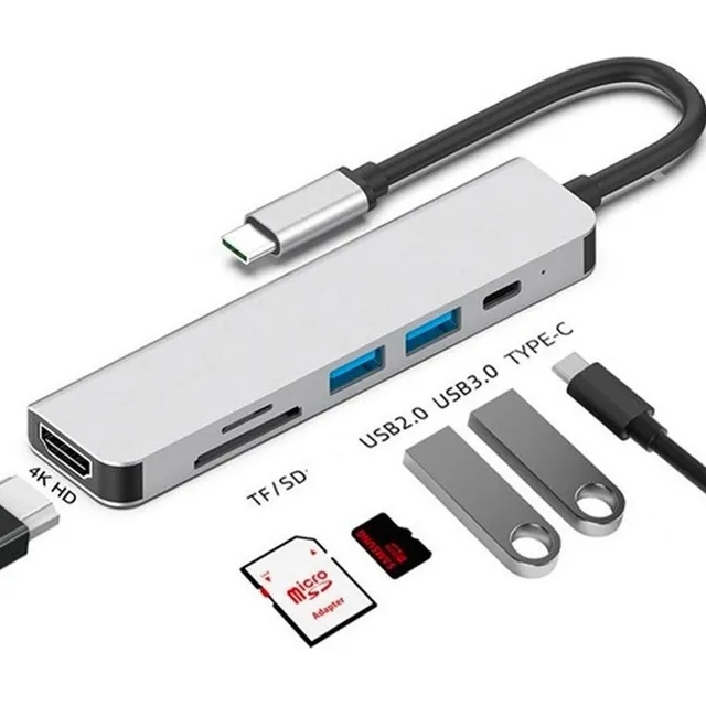 Adaptador Tipo C - Hub Multidispositivos - Hdmi 4k - Seisa