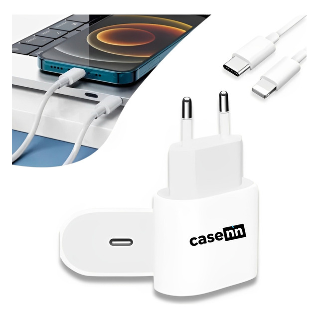 Carregador Para iPhone Turbo 20w 7 8 Plus X Xr 11 12 13 14 Pro Max Casenn Branco Carregador Para iPhone Turbo 20w 7 8 Plus X Xr 11 12 13 14 Pro Max Casenn Branco