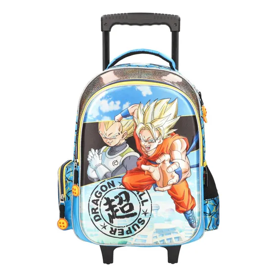 Mochila Rodante Cole Escolar Dragon Ball Goku Vegeta Niños