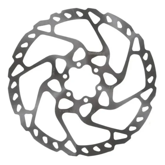 Disco De Freno Shimano Deore Slx Rt66 De 180 Mm Con 6 Tornillos, Color Plateado