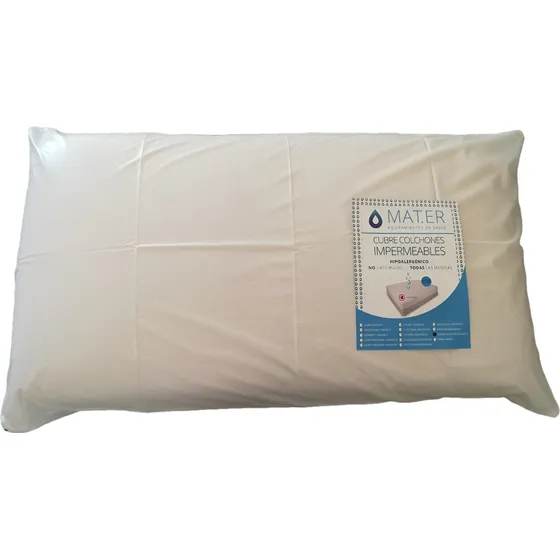 Funda Almohada Protector Impermeable Pvc Plastica Con Cierre Liso