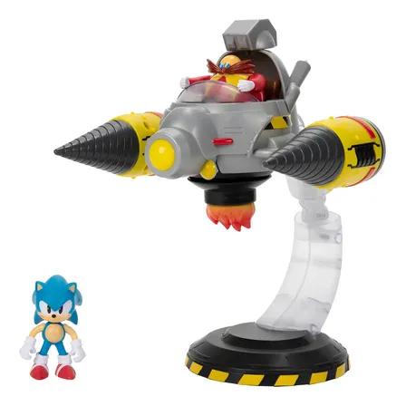 Playset De Batalha Eggman Sonic 30cm 4251 Sunny Brinquedos