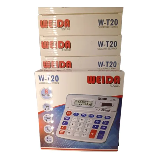 Calculadora Weida 20 Básica 8 Dígitos Electrónica