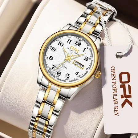 Opk Relógio Feminino A Prova D'água Quartzo 8110
