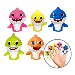 Conjunto De Bonecos De Dedo Nickelodeon Baby Shark De 5 Peça Conjunto De Bonecos De Dedo Nickelodeon Baby Shark De 5 Peça