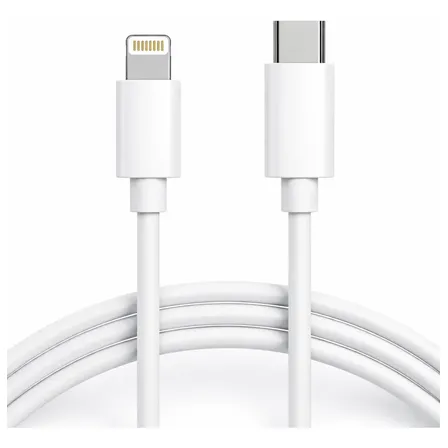 Cabo Carregador Turbo Usb-c Tipo C Para iPhone X 11 12 13 14 Branco