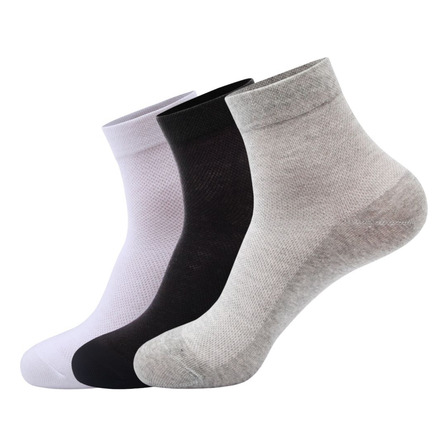 Kit 30 Pares Meia Cano Médio Masculina Feminina Algodão Lisa Kit 30 Pares Meia Cano Médio Masculina Feminina Algodão Lisa