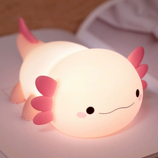 Linda Luz Nocturna Axolotl Para Recámara De Niños Recargable Linda Luz Nocturna Axolotl Para Recámara De Niños Recargable
