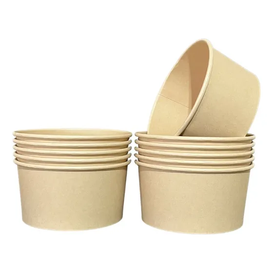 Bowl Pote Fibra De Bambu Biodegradável 500ml- 50un