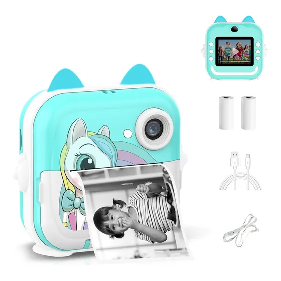 Cámara Selfie Para Niños De 4 A 10 Años, Videos 1080p Color