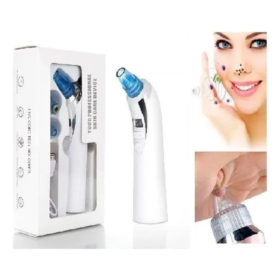 Limpiador Puntos Negros Succión Diamante Usb Pantalla Led Color Blanco
