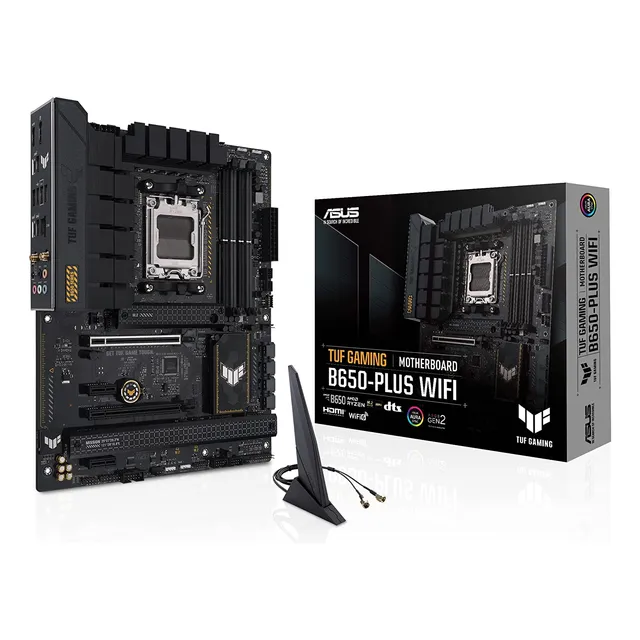 Placa Madre Asus Tuf Gaming B650-plus, Wifi, Enchufe Am5,...