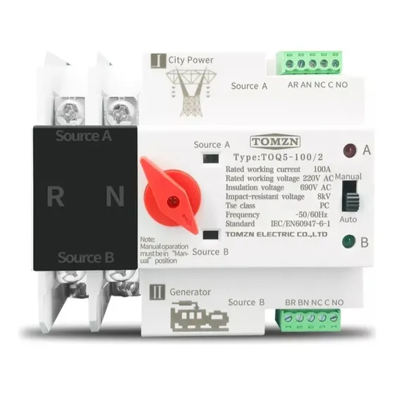Ats Transferencia Automatica 2 Polos 100 A 110 V