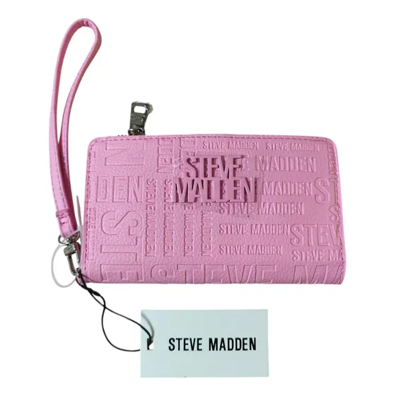 Cartera Steve Madden Monedero Billetera Rosa Chicle Liso