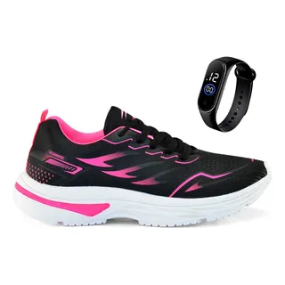 Tenis Feminino Esportivo + Relogio Academia Corrida Treino Tenis Feminino Esportivo + Relogio Academia Corrida Treino