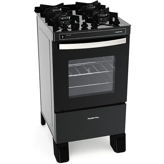 Cocina Punktal Super Gas Horno Mesada Vidrio Pk-gl4b Gtia Of