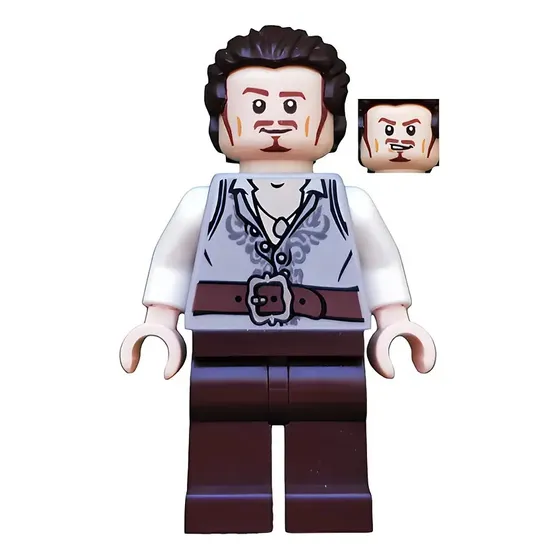 Lego Minifigura Piratas Del Caribe Will Turner