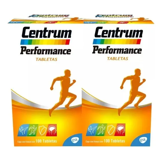 Multivitamínico Centrum Performance con Vitaminas del Complejo B 2 Pack de 100 Tabletas