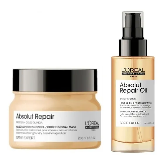 Mascarilla Absolut Repair 250ml + Serum 90ml Loreal 