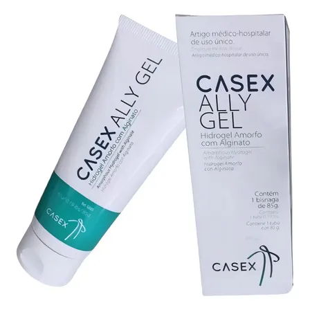 1 Pomada Hidrogel Com Alginato Tubo 85g Ally Gel Casex