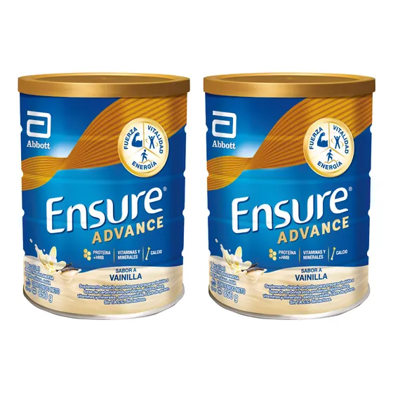 Kit Lata Ensure Advance Vainilla X 850g X 2und