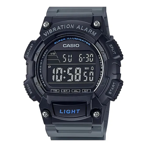 Reloj Casio W-736h-8bvcf Vibration Alarm Super Illuminator-n